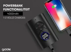Giddle® - Draagbare Elektrische Fietspomp Met 4000mAh Powerbank - Alles-in-1 Luchtcompressor - Meest Compact - Draadloos 7 Giddle® - Draagbare Elektrische Fietspomp Met 4000mAh Powerbank - Alles-in-1 Luchtcompressor - Meest Compact - Draadloos -Merkloos Verkoop 1200x883