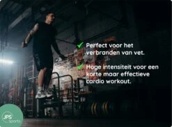 JPS Sports® Springtouw - Speedrope - Kinderen & Volwassenen - Met Opbergtas - Verstelbaar - Zwart -Merkloos Verkoop 1200x888 1