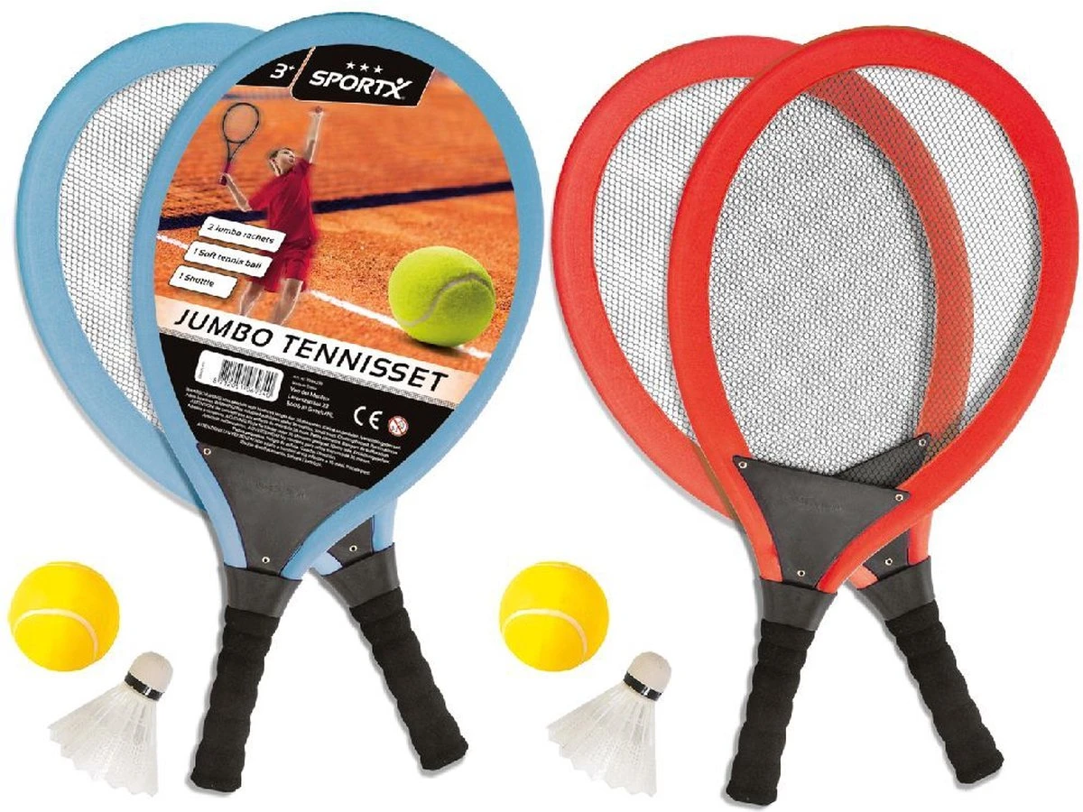 SportX Jumbo Tennisset 2ass 1 SportX Jumbo Tennisset 2ass