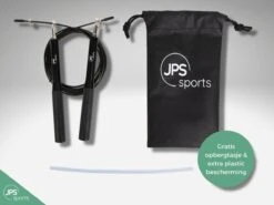 JPS Sports® Springtouw - Speedrope - Kinderen & Volwassenen - Met Opbergtas - Verstelbaar - Zwart -Merkloos Verkoop 1200x900 6