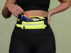 Merkloos Running Bag - Heuptasje Sport – Running Belt – Hardloop Heuptas - Verstelbare Buideltas - Neon Geel