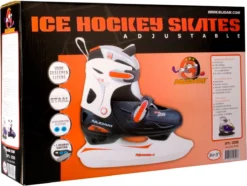 Nijdam IJshockeyschaats Junior Verstelbaar - Hardboot - Zwart/Rood - 38-41 -Merkloos Verkoop 1200x903