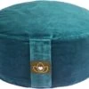 Meditatiekussen Velvet Eco Donkergroen Rond - Lotus | Yoga Kussen
