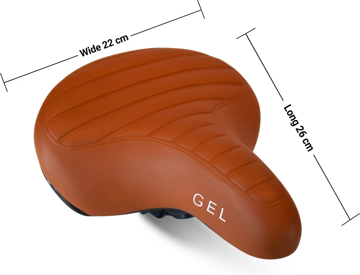 Fietszadel Karamel Bruin Ribbed, Stijlvol En Comfortabel Zadel Voor Veel Fietsplezier, Ontworpen Door PS 2 Fietszadel Karamel Bruin Ribbed, Stijlvol En Comfortabel Zadel Voor Veel Fietsplezier, Ontworpen Door PS - Afbeelding 2