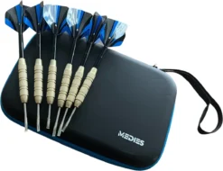Medies - Premium Darts Case Large Met 6 Darts | Darts Etui | Darts Wallet - EVA Schok Bestendige Buitenkant - Voor 6 Pijlen Met Lanyard - 6 Steel Darts Pijlen 23 Gram Met Pvc Tube Inbegrepen - Blauw -Merkloos Verkoop 1200x922 4