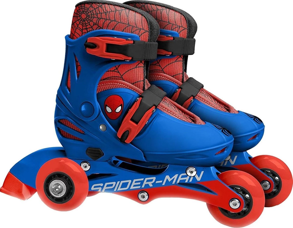 Marvel Inline Skates Spider-man Hardboot Rood/blauw Maat 27-30 1 Marvel Inline Skates Spider-man Hardboot Rood/blauw Maat 27-30