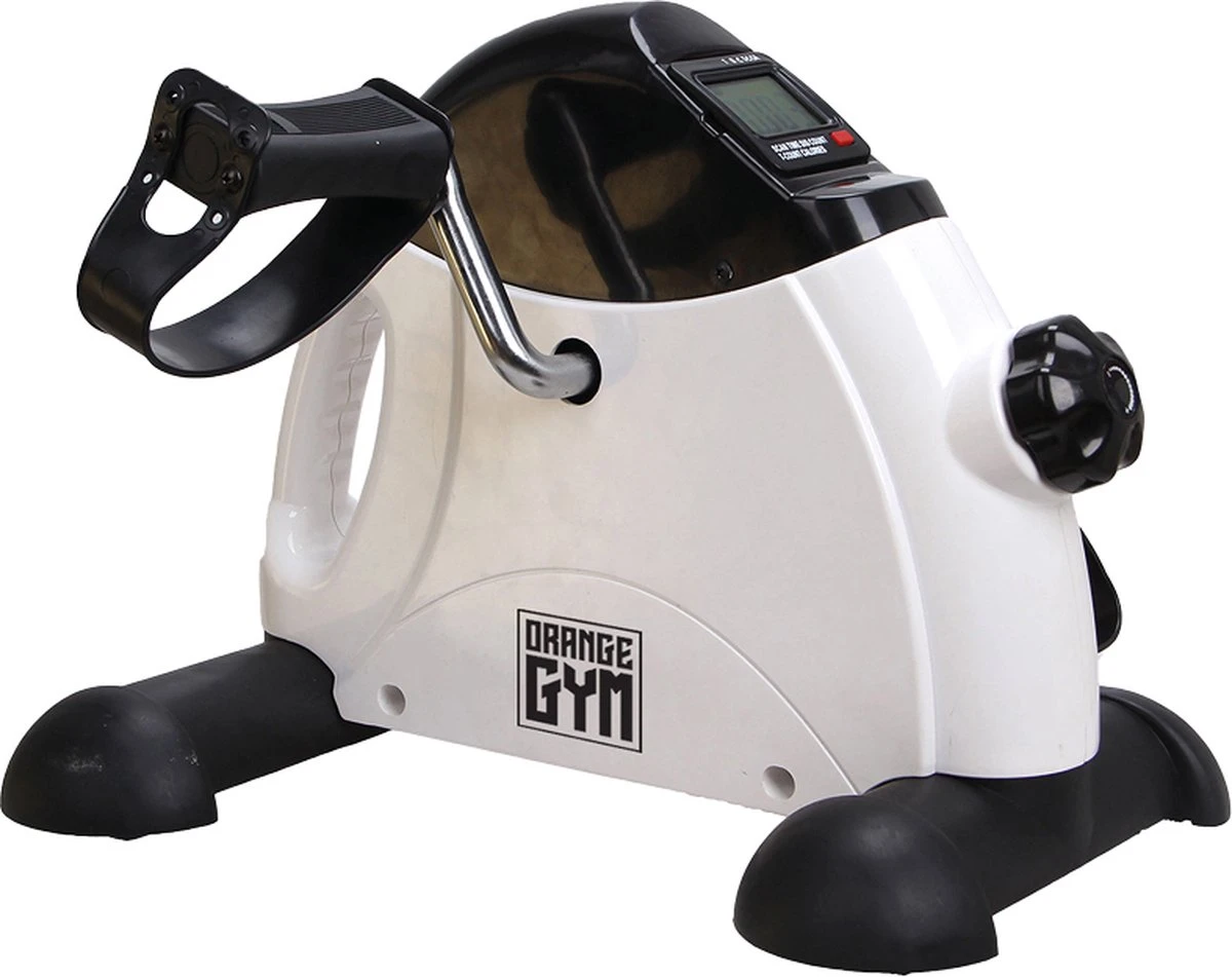 Orange Gym, 2-in-1 Mini Bike – Wit - Stoelfiets Voor Thuis En Op Kantoor – Bureaufiets Met Trainingscomputer En Handvaten – Mini Hometrainer Deskbike Voor Armen En Benen 1 Orange Gym, 2-in-1 Mini Bike – Wit - Stoelfiets Voor Thuis En Op Kantoor – Bureaufiets Met Trainingscomputer En Handvaten – Mini Hometrainer Deskbike Voor Armen En Benen