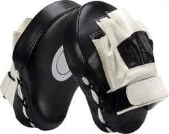 Merkloos Stootkussens - Bokspads - Met Target - 2 Stuks - Zwart/Wit