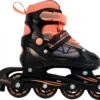 AMIGO Fuse Inlineskates - Skeelers Voor Jongens En Meisjes - Zwart/Oranje - Maat 30-33