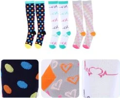 URBANKR8 - Compressiesokken 3 Paar - Compressiekousen - Sokken - Kousen - Sportsokken - Heren / Vrouwen - Leuke Print - Mix - L / XL -Merkloos Verkoop 1200x982 2