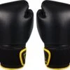 Avento Bokshandschoenen PU - 10 Oz - Zwart/Geel