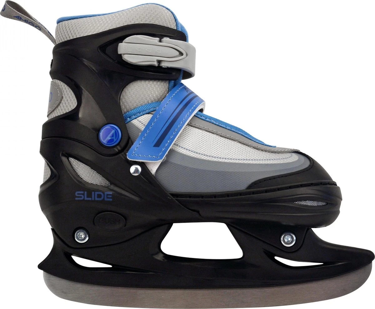 Amigo Slide - Schaatsen Voor Meisjes - Inlineskates Maat 34-37 - Zwart/Blauw 2 Amigo Slide - Schaatsen Voor Meisjes - Inlineskates Maat 34-37 - Zwart/Blauw - Afbeelding 2