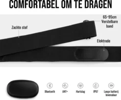 LHP BC200 Fietscomputer Draadloos 3-in-1 Bundel - Hartslagmeter Borstband - Cadanssensor - Kilometerteller GPS - 80+ Functies - 2.4 Inch LCD Scherm - Bluetooth & ANT+ -Merkloos Verkoop 1200x995 9