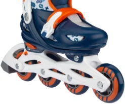 Nijdam Inline Skates Verstelbaar - Traffic Racer - Marine/Oranje/Wit/Zilvergrijs - 33-36 -Merkloos Verkoop 1200x998 1