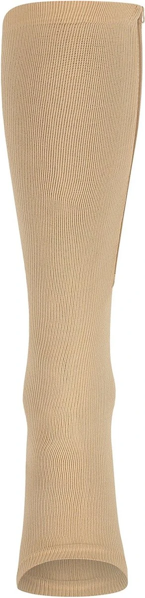 Steunkousen Met Rits Open Teen - Zwart - Per Paar 5 Steunkousen Met Rits Open Teen - Zwart - Per Paar - Afbeelding 5