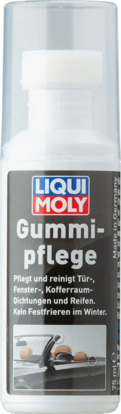 LIQUI MOLY Rubberverzorging Met Spons 75ml Voorkomt Vastvriezen En Uitdrogen.