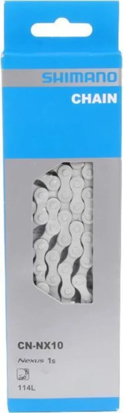 Ketting Shimano Nexus NX10 Anti-roest 1/2" X 1/8" - 114 Schakels 15 Ketting Shimano Nexus NX10 Anti-roest 1/2" X 1/8" - 114 Schakels -Merkloos Verkoop 358x1200