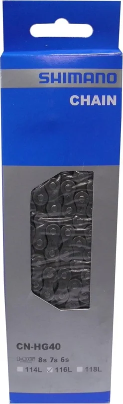 Ketting - 6/7/8 Speed - 3/32" - Shimano HG40 116-link 14 Ketting - 6/7/8 Speed - 3/32" - Shimano HG40 116-link -Merkloos Verkoop 368x1200 1