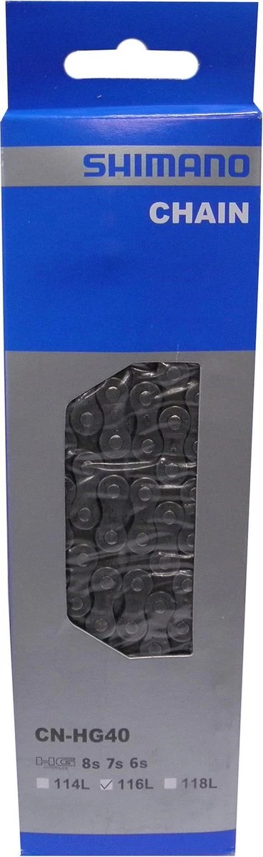 Ketting - 6/7/8 Speed - 3/32" - Shimano HG40 116-link 4 Ketting - 6/7/8 Speed - 3/32" - Shimano HG40 116-link - Afbeelding 4