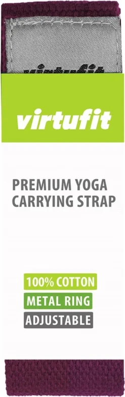 VirtuFit Premium Yoga Mat Draagriem - Katoen - Mulberry -Merkloos Verkoop 380x1200