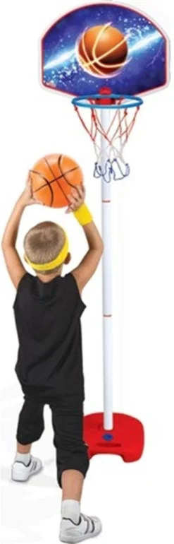 Basketbalset - Basketbal Standaard Kinderen - Basketbalring - Basketbalpaal In Hoogte Verstelbaar- Basketbalnetje - Gratis Basketbal -Merkloos Verkoop 385x1200