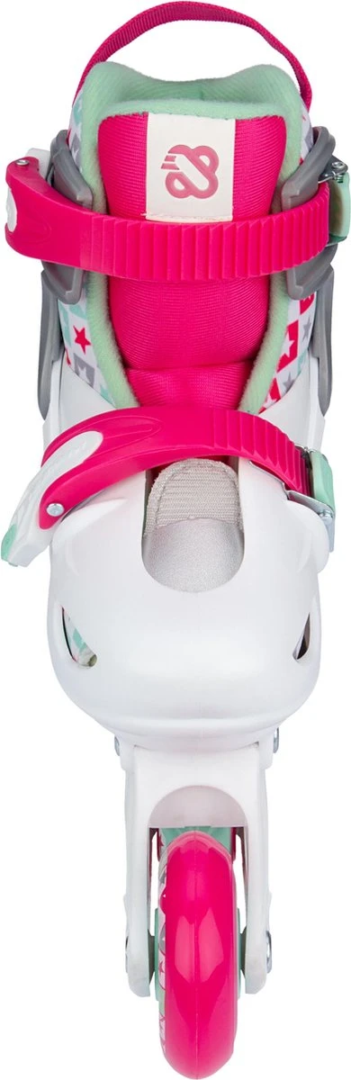 Nijdam Inline Skates Verstelbaar - Sk8 Star - Wit/Fuchsia - 29-32 4 Nijdam Inline Skates Verstelbaar - Sk8 Star - Wit/Fuchsia - 29-32 - Afbeelding 4