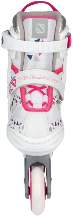 Nijdam Inline Skates Verstelbaar - White Wedge - Wit/Fuchsia - 29-32 -Merkloos Verkoop 408x1200 2