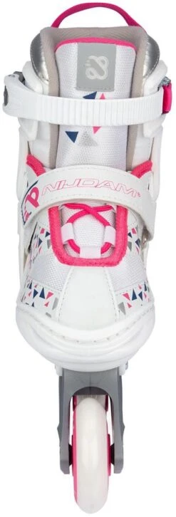 Nijdam Inline Skates Verstelbaar - White Wedge - Wit/Fuchsia - 33-36 -Merkloos Verkoop 408x1200