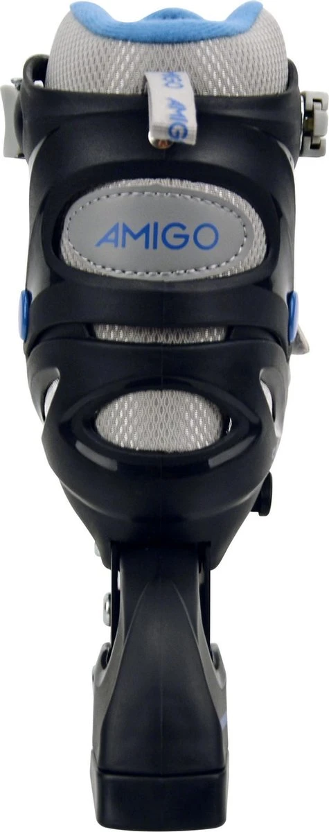 Amigo Slide - Schaatsen Voor Meisjes - Inlineskates Maat 34-37 - Zwart/Blauw 3 Amigo Slide - Schaatsen Voor Meisjes - Inlineskates Maat 34-37 - Zwart/Blauw - Afbeelding 3