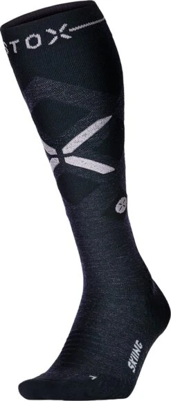 STOX Energy Socks - Skisokken Voor Mannen - Premium Compressiesokken - Ski Sokken Van Merinowol - Geen Koude Voeten - Geen Kramp - Snowboard Sokken