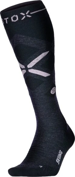 STOX Energy Socks - Skisokken Voor Vrouwen - Premium Compressiesokken - Ski Sokken Van Merinowol - Geen Koude Voeten - Geen Kramp - Snowboard Sokken