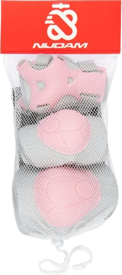 Nijdam Skate Beschermset Kinderen - Concrete Rose - Roze/Grijs - L -Merkloos Verkoop 533x1200