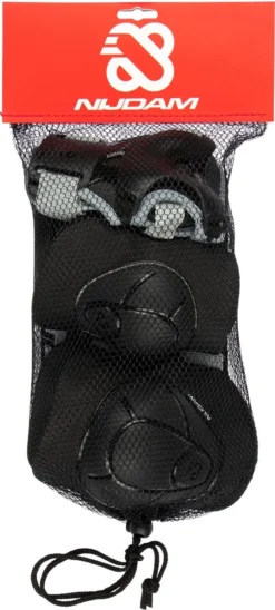 Nijdam Skate Beschermset Kinderen - Neo Nero - Zwart/Grijs - S -Merkloos Verkoop 541x1200 2