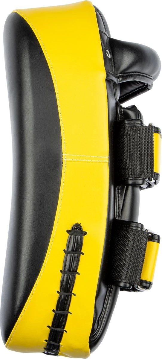 Avento Boks Sparring Blok Pad - Zwart/Geel 11 Avento Boks Sparring Blok Pad - Zwart/Geel - Afbeelding 11