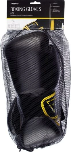 Avento Bokshandschoenen PU - 8 Oz - Zwart/Geel -Merkloos Verkoop 564x1200 3