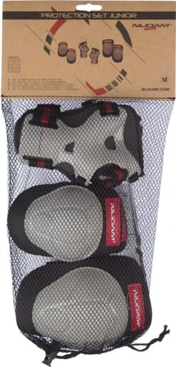 Nijdam Beschermset Junior - Vulcano - Zwart/Grijs/Rood - S 13 Nijdam Beschermset Junior - Vulcano - Zwart/Grijs/Rood - S -Merkloos Verkoop 577x1200