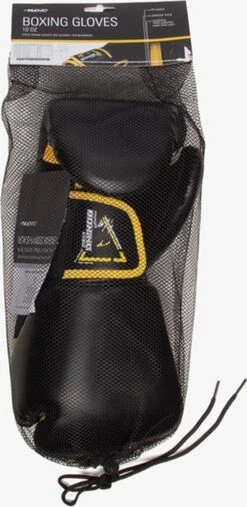 Avento Bokshandschoenen PU - 10 Oz - Zwart/Geel 27 Avento Bokshandschoenen PU - 10 Oz - Zwart/Geel -Merkloos Verkoop 585x1200