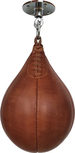 Vintage Boksbal Speedbal Inclusief Swivel Leder | Retro Bokszak | 100% Leer | Boksen | Boxing | Speedball -Merkloos Verkoop 589x1200 1