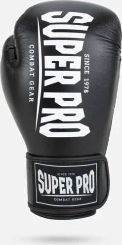 Super Pro Combat Gear Champ (kick)bokshandschoenen Zwart/Wit 16oz -Merkloos Verkoop 598x1200 2