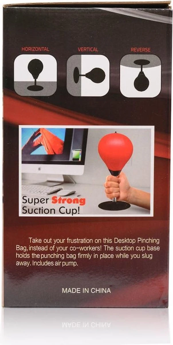 Merkloos Decopatent® Boksbal Tafelmodel - Stressbal - Mini Bokszak - Punching Ball - Tafel Boksbal Bureau Op Voet - Volwassenen & Kinderen 3 Merkloos Decopatent® Boksbal Tafelmodel - Stressbal - Mini Bokszak - Punching Ball - Tafel Boksbal Bureau Op Voet - Volwassenen & Kinderen - Afbeelding 3