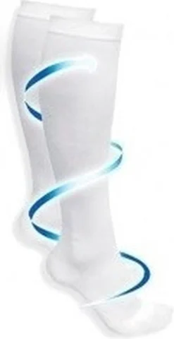 MyCare+ - Compressiesokken - Bloedcirculatie - Pijnpreventie - Ondersteunend - Duopack - Wit - Maat 36-40 -Merkloos Verkoop 617x1200 1