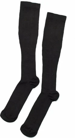 Duopack Compressiekousen / Steunkousen - Elastische Hardloop / Sport / Vliegtuig Compressie Sokken - Running Travel Sock - Reissokken / Reis Kousen - Heren/Dames 2 Paar - Maat 36-40 - Zwart -Merkloos Verkoop 650x1200