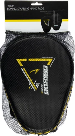 Avento Boks Sparring Handpads - Set Van 2 - Zwart/Geel -Merkloos Verkoop 666x1200 1