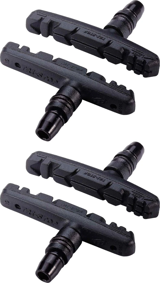 BBB Cycling Remblokken TriStop Solid - Velgrem - Compatibel Met Stadsfiets & Mountainbike - Zwart - BBS-16 1 BBB Cycling Remblokken TriStop Solid - Velgrem - Compatibel Met Stadsfiets & Mountainbike - Zwart - BBS-16