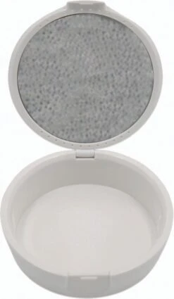 LBB - Gebitsbakje - Beugelbakje - Wit Met Spiegel - Voor - Beugel - Kunstgebit - Prothese - Beugelbakje - Beugeldoosje - Bakje - Gebittenbakje