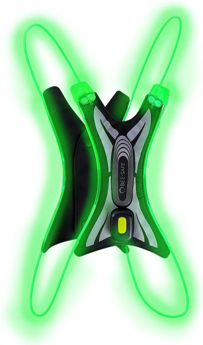 Led Vest USB Spider| BEE SAFE Green | Hardloop Verlichting | Hardloopvest Met Verlichting 1 Led Vest USB Spider| BEE SAFE Green | Hardloop Verlichting | Hardloopvest Met Verlichting