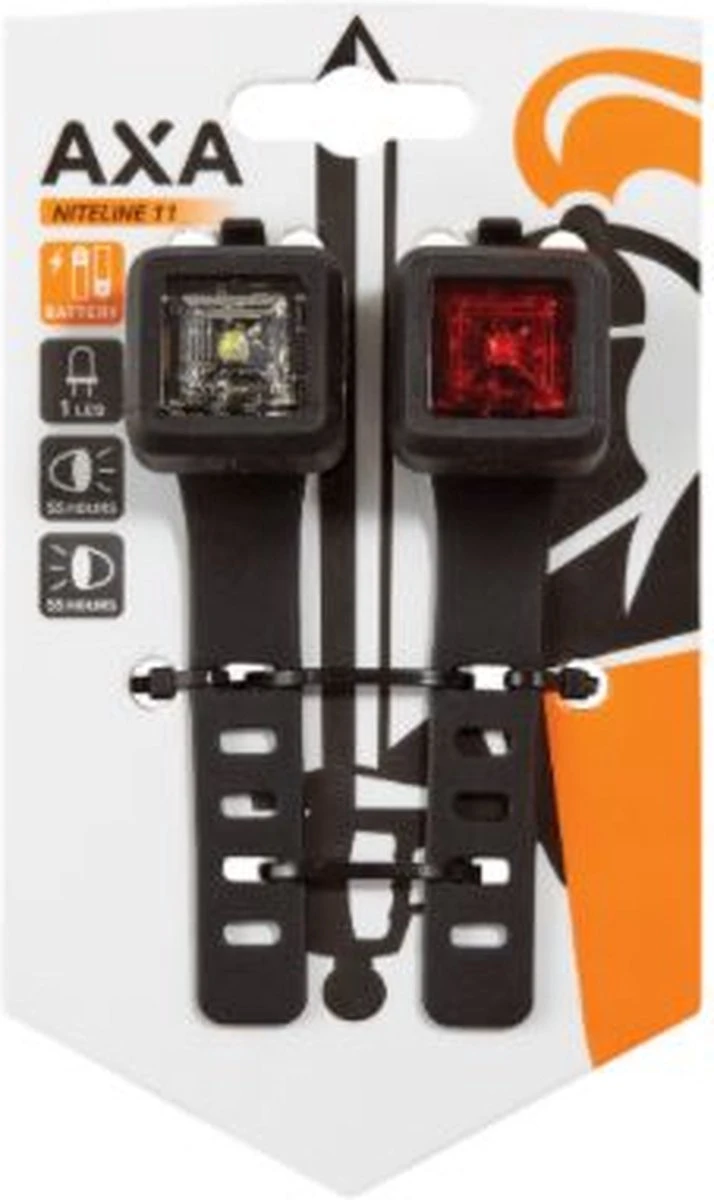 AXA Niteline 11 LED Fietsverlichting - Fietslampjes Voor En Achter - Batterij 5 AXA Niteline 11 LED Fietsverlichting - Fietslampjes Voor En Achter - Batterij - Afbeelding 5