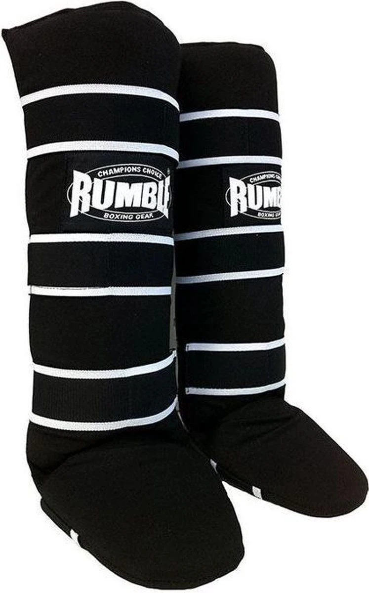 Rumble Kickboks Scheenbeschermers Luxe Zwart M 3 Rumble Kickboks Scheenbeschermers Luxe Zwart M - Afbeelding 3