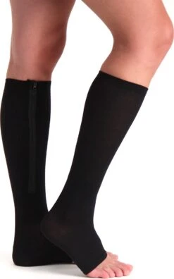 Steunkousen Met Rits Open Teen - Zwart - Per Paar 29 Steunkousen Met Rits Open Teen - Zwart - Per Paar -Merkloos Verkoop 748x1200