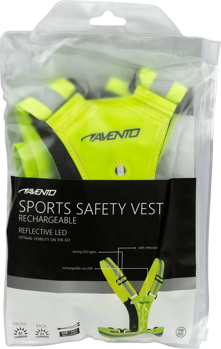 Avento Sport Veiligheidsvest - Oplaadbaar - Met USB - LED 7 Avento Sport Veiligheidsvest - Oplaadbaar - Met USB - LED - Afbeelding 7